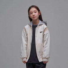 내셔널지오그래픽 키즈 K241UJP910 우븐 베이스볼 점퍼 IVORY 439286