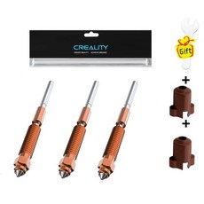 123pcs Creality K1C 노즐 키트 0.20.40.60.81.0mm 3D 프린터 핫 엔드 스프링클러 헤드 키트 Fit Ender 3 V3 PlusK1 MaxEnder3, 3PCS