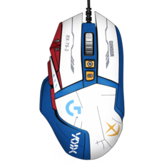 로지텍 G502H 히어로 유선 게이밍 마우스, 블루 건담