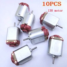 10Pcs 마이크로 DC 모터 3V-6V 8000RPM 소형 전기 4 륜 작은 DIY 장난감 취미 스마트 자동차, [01] 3 볼트