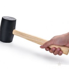 프라픽 고무 망치 공구 DIY 가구 선반 조립 타일 목재 흠집 층간 소음 방지 750g 24cm M10814, 1개, 상세페이지 참조