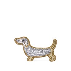 톰 브라운 헥터 크리스털 장식 브로치