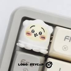 LOBO 치이카와 우사기 오징어키 보드 커스텀 키캡, 우사기 오징어 커스텀 키캡