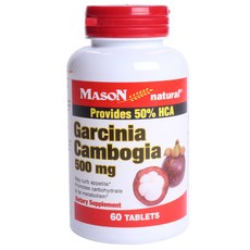 MASON natural 無糖藤黃果錠 500mg, 1組, 60顆