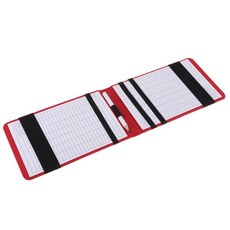 스코어카드와 연필이 있는 전문 골프 스코어카드 홀더 책 홀더 커버, 설명, PU, 블랙, 1개