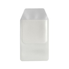 화이트 포켓 PVC 볼펜 파우치