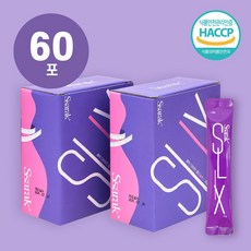 싸락 슬릭스 한방 다이어트 젤리 식이섬유 식품보조제 석류콜라겐 함유 소화 배변 붓기 가르시니아 60포, 60개, 20g