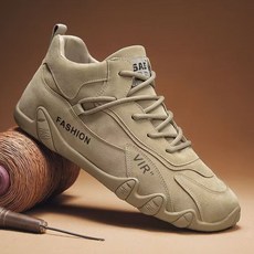 남성 신발 통기성 미끄럼 방지 작업 패션 운동화 야외 산책 플랫 스케이트 보드, 03 42, 01 Beige
