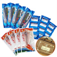 제주수산물 선물세트 옥돔(중)1kg+갈치(대)2미+고등어살1kg 선물포장 부직포가방 제주제일옥돔, 1세트
