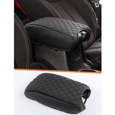 Savadicar 센터 콘솔 커버 2011-2018 지프 랭글러 JK JKU와 호환 향상된 보호 및 편안함을 위한 인조 가죽 팔걸이 패드 내부 액세서리 블랙