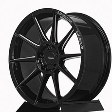 Advanti ADV-43A 鑄造鋁圈，18吋 5孔114規格，提升操控性與散熱效果，麗車坊專業安裝, 亮黑肋骨銑削, 1個