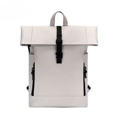 專業登山包 露營 戶外揹包 純色防水雙肩包大容量大學生電腦包多功能戶外旅行通勤全防水包, 純面 米色