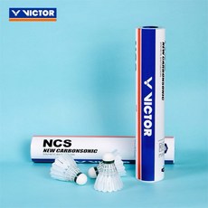 VICTOR 新碳音球 人造羽球 12顆入, 1個