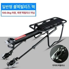 자전거 뒷바구니 프레임 짐받이, 1개, 표준 풀 퀵 릴리스 랙