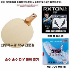 탁구라켓 중펜 라켓 연습용 추친 중국식 탁구채 쉐이크 펜, 1개, M. 패키지