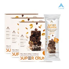 [깐깐한 초록마을 입점 제품] 라이프엔 슈퍼크런치 프로틴 밀 바 45g 24개입, 24개