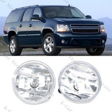안개등전구 GMC 2007-2013 용 Chevy Avalanche 교외 타호 용 차량 투명 안개등 운전 램프 15839896, 01 Left and Right, 01 CN
