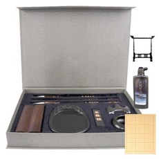 세트 보조용품 서예용품 도루 먹 벼루세트 문진 붓, 1개