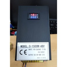 AC110V/220V轉 DC0-24V/36V/48V/60V 1500W可調式數顯電源供應器，多重保護，穩定耐用，適用於工業自動化, 0-80V, 0-80V