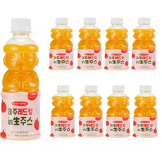 물타지않은 레드향 감귤 착즙주스, 8개, 320ml