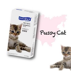 unidus 優您事 動物系列 保險套, 1個, 貓咪  隱形貓咪-超薄型