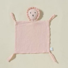 면화 모슬린 이불 담요 부드러운 잠자는 인형 패션 수면 진정 수건 BIBS, Light pink