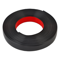 리빙로드 포인트 PVC 접착식 몰딩 띠 테이프, 블랙