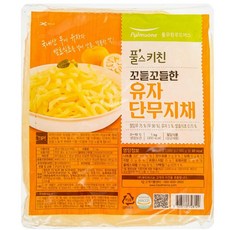풀무원 유자 단무지채 꼬들 단무지 간편 국내산 식당 반찬 1kg, 1개