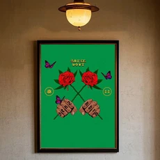 인기있는 미국 가수 D-Doja CatS 포스터 홈 오피스 침실 복도 바를위한 WallArt 완벽한 선물 아이디, 30X40cmNoframe, 07 z6