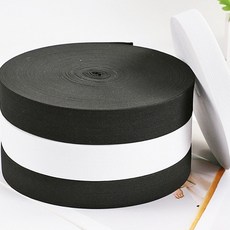 B046 탐나요 라텍스 납작 고무줄 허리밴드 1롤, 25mm, 화이트, 1개