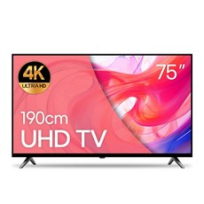 와우피프티 4K UHD LED TV, 방문설치, 벽걸이형, 75UHD_1 수도권, 190cm(75인치)