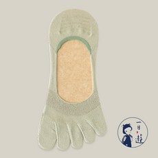 NicoFun 愛定做 3雙 五趾淺口 抑菌襪 網眼透氣 瑜珈襪 分趾襪 隱形襪 五指船襪(女襪23-25.5cm)