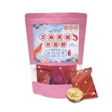 易而安 芝麻蔥蝦米香餅 100g/包 非油炸 減糖 台灣伴手禮, 1個, 100g