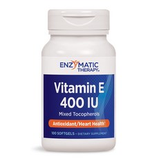ENZYMATIC THERAPY 維生素 E 400IU 軟膠囊, 1個, 100 件