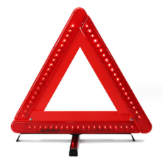 60顆爆閃LED車輛三角故障警示牌，重機機車適用，折疊反光設計，提升夜間行車安全，故障緊急必備, 1個