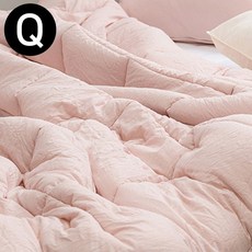리버서블 소프트마이크로 차렵이불 퀸Q 핑크오렌지 이불 차렵 사계절차렵이불 사계절이불