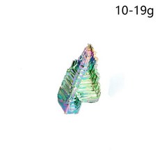 비스무트 무지개금속 천연 원석 광석 분재 장식 거친 피라미드 불규칙한 모양의 광물 표본 석영 크리스탈 클러스터 치유 돌, 10-19g