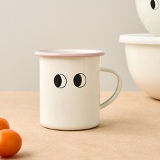 [MODERN HOUSE 중계점] 콩알이 법랑 머그 480ML 아이보리 CK1325008, 1개