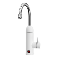 온수기 전기 수도꼭지 순간 온수기 순간온수기 화장실 세면대 순간온수기 가정용 수도꼭지형 화장실 세면대 전기 순간 온수기 LED 온도 디스플레이, 1개