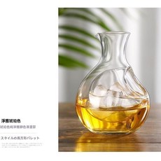 【熱銷】水晶玻璃冰酒器 家用冰酒壺 創意醒酒器 鼠屋分酒器 清酒壺 倉鼠分酒器, 小號冰酒壺（白心）, 1個