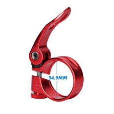 Meische 28.6/31.8/34.9mm 합금 자전거 시트 클램프 알루미늄 퀵 릴리스 마운틴 MTB BMX 도로 포스트, 12)34.9mm seat clamp