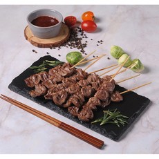 델리퀸 국내산 닭염통꼬치 캠핑요리, 3개, 350g