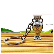 상패 축구 우승컵 트로피 체육대회 월드컵형 인테리어 장식 3.5cm 유럽 컵 열쇠고리, 1개