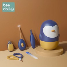 貝親寶寶指甲剪嬰兒指甲剪套裝，新生兒專用指甲鉗剪刀，幼兒兒童寶寶護理工具防夾肉, 1個, 紫金色