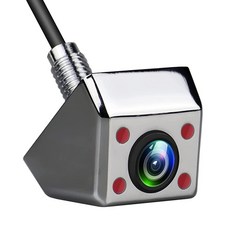 JPP 백업 후방 뷰 카메라 IP68 방수 리버스 4 IR LED 야간 시야 자동차용 넓은 시야각(실버), JPP 백업 후방 뷰 카메라, IP68 방수 리버스 4