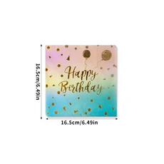 파스텔 레인보우 파티 생일 일회용 식기 골드 도트 그라디언트 종이 접시 컵 냅킨 웨딩 용품, 01 빠른  Mainland, 01 20pcs napkins B