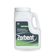 Zorbent 기름 유출 흡수제 | 4.7L(5쿼트) 저그는 최대 3.8L(1갤런)의 액체를 흡수합니다. 무독성 먼지가 적고 세척제 포함. 빠른 산업 및 상업용 흘림 청소를, 160 Ounce (Pack of 1)