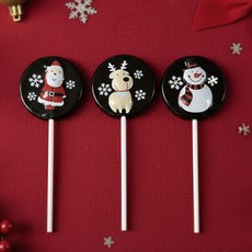 聖誕節造型巧克力棒，聖誕老人雪人麋鹿造型，節慶派對糖果, 13g, 10個