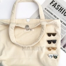 NAUM 캔버스가방 자석 버클 여행, 그레이