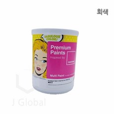 다용도 수성페인트 회색 계란광 1L 4종택1 인테리어도장 방페인트, 회색14-4201